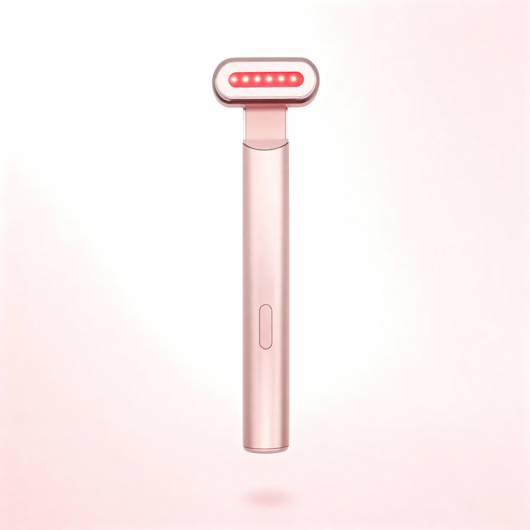 ערכת שרביט הטיפוח 4 ב-1 לחידוש העור בטכנולוגיית אור אדום