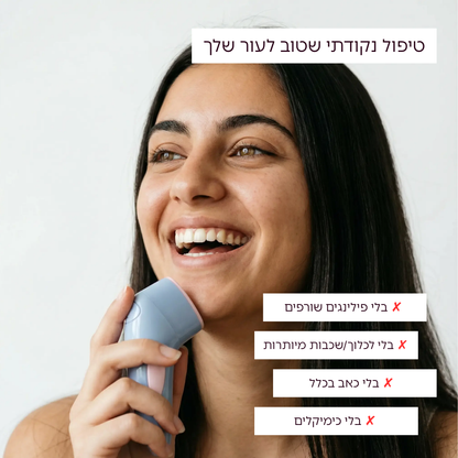 ערכת טיפול באקנה 4 ב-1 בטכנולוגיית אור כחול ואדום